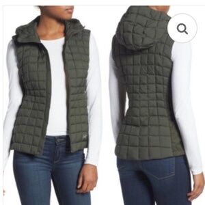 Arc’teryx Narin Down Hooded Vest Olive Green Goose Water Repellent Quilted M